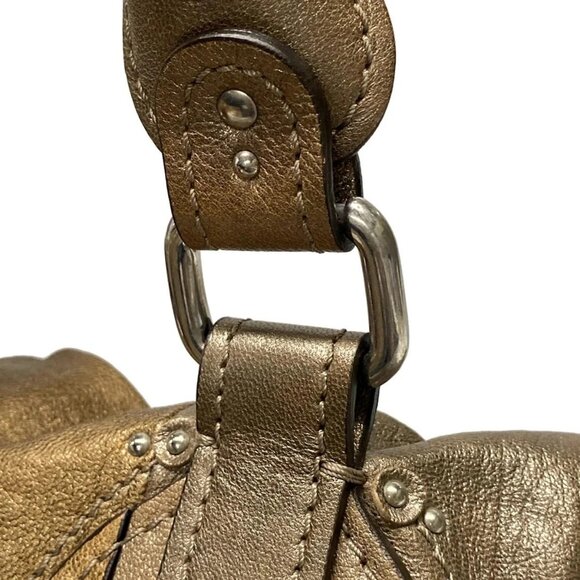 Auth Chloe Mini Paddington Brown Silver Leather Handbag - Picture 11 of 15